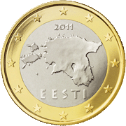 Kartenumriss von Estland (Card outline of Estonia)