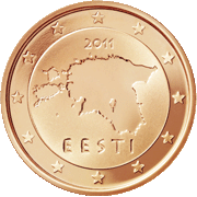 Kartenumriss von Estland (Card outline of Estonia)