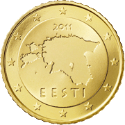 Kartenumriss von Estland (Card outline of Estonia)