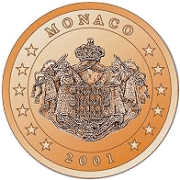 f&uuml;rstliches monegassisches Wappen (princely monegassic coat of arms)